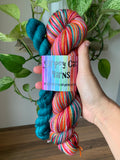 Indian Summer - self striping sock yarn with a 20g mini skein