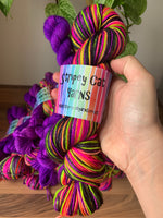 Hocus Pocus 🧙‍♀️- self striping sock yarn with 20g mini skein