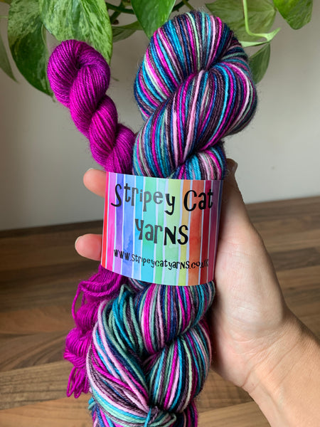 Luna - self striping sock yarn with 20g mini skein