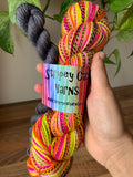 Ying - self striping sock yarn with contrasting mini skein