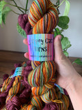 Pumpkin Patch 🎃 - self striping sock yarn with 20g mini skein
