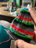 Funky Bones 🦴 - self striping sock yarn with a 20g mini skein