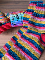 Scoops Ahoy! - self striping sock yarn with 20g mini skein
