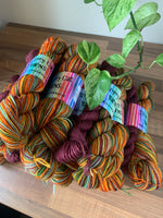 Pumpkin Patch 🎃 - self striping sock yarn with 20g mini skein