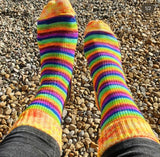 Sunshine & Rainbows 🌈 - Self Striping Sock Set with 20g Mini Skein