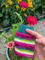 Watermelon - self striping sock yarn with 20g mini skein