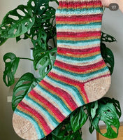Nutcracker - Self Striping Sock Yarn with 20g Mini Skein