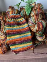 Pumpkin Patch 🎃 - self striping sock yarn with 20g mini skein