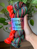 Funky Bones 🦴 - self striping sock yarn with a 20g mini skein