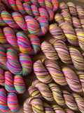 Roller Disco - Self Striping Sock Set with 20g Mini Skein