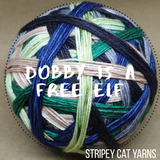 Dobby is a free elf - dispatching late January - self striping sock yarn with 20g mini skein