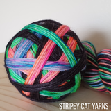 Mischief Managed - dispatching late January - self striping sock yarn with 20g mini skein