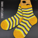 Hufflepuff - dispatching late January - self striping sock yarn with 20g mini skein