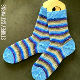 Ravenclaw - dispatching late January - self striping sock yarn with 20g mini skein