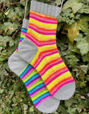 Ying - self striping sock yarn with contrasting mini skein