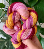 Dahlia 🌼 - Self Striping Sock Yarn with 20g Mini Skein