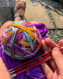 Dumbledore - dispatching late January - Self Striping Sock Yarn with 20g Mini Skein